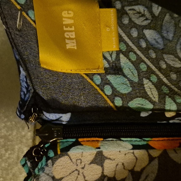 Maeve Navy Floral Mini Tunic Dress - Picture 2 of 7